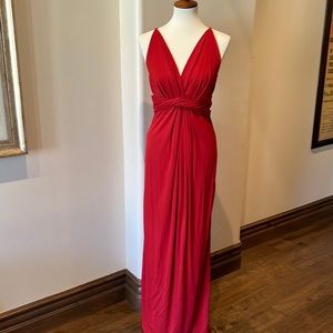 Gucci brick red evening gown